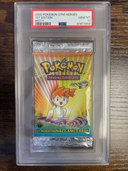 2000 Pokemon Gym Heroes 1st Edition Misty Booster Pack PSA 10 91871454